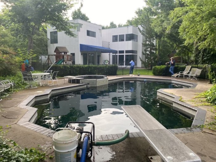 Modern backyard remodel