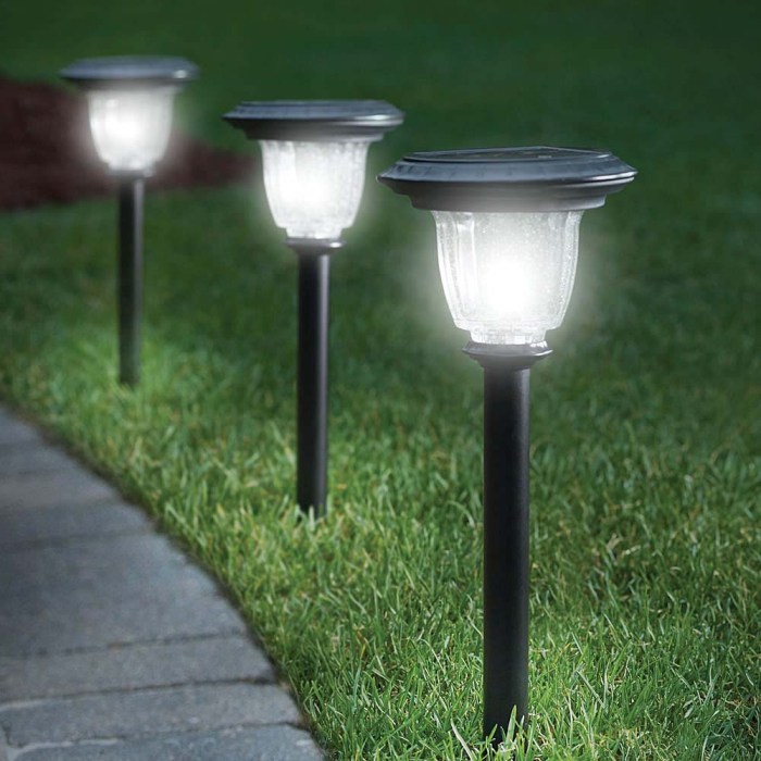 Solar lights driveway depot modern outdoor lighting post lamp ideas throughout small