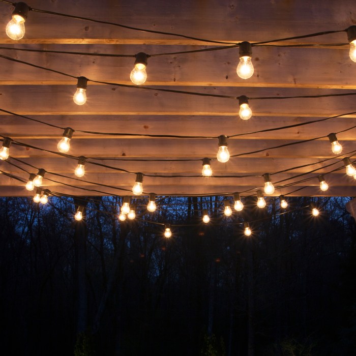 Outdoor lights for patio