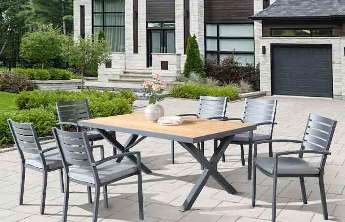 Modern outdoor dining set