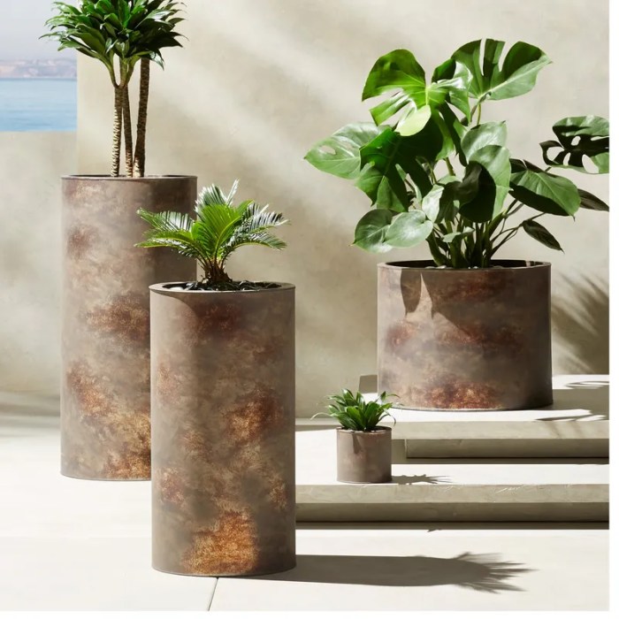 Decorative large outdoor planters