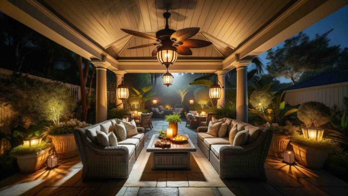 Outdoor lights for patio